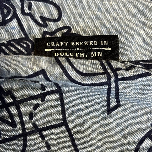 Bent Paddle Brewing Co Pearl Snap Button Down Outdoors Shirt - Size Medium - Picture 5 of 11